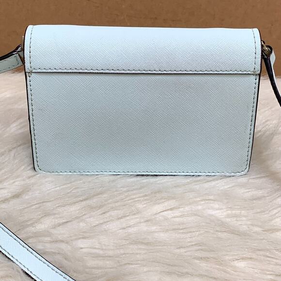 KATE SPADE Cameron Street ARIELLE Leather Crossbody Clutch Island Waters Blue - Picture 6 of 16